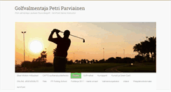 Desktop Screenshot of golfvalmentaja.com